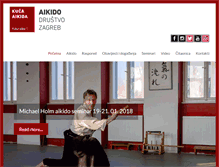 Tablet Screenshot of aikidozg.com